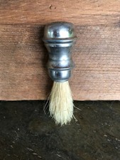 Vintage Germany shaving brush aluminum handle Sterilized 3 3/4 Star Military 