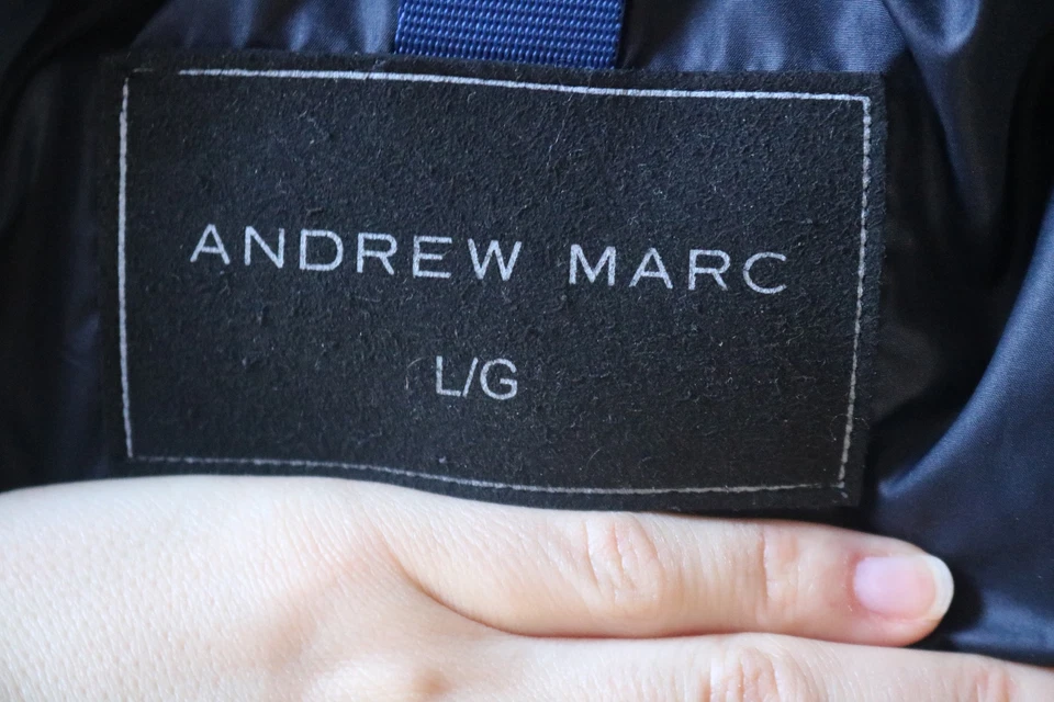 Andrew Marc 男式灰色全拉链夹克 L 码大号 — 第 3/4 张图片