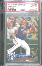 2018 Topps Chrome Mega Box Update Rookie #HMT55 Juan Soto PSA 10