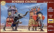1:72 Zvezda War Elephants Kit Z8011 Modellino