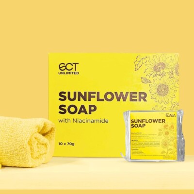 SCT Unlimited Sonnenblumenseife mit Niacinamid, 10x70g