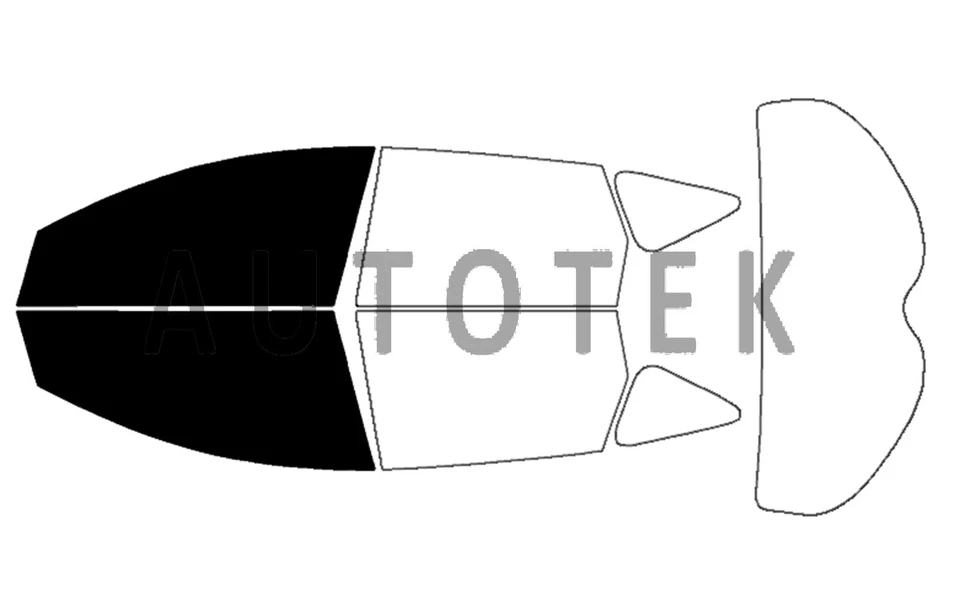 Película precortada ventanas delanteras de dos puertas cualquier tono para Nissan Murano 2009-2014 Foto 2 de 4