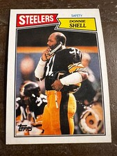1987 Topps Football Card #293 Donnie Shell, Steelers (J9)
