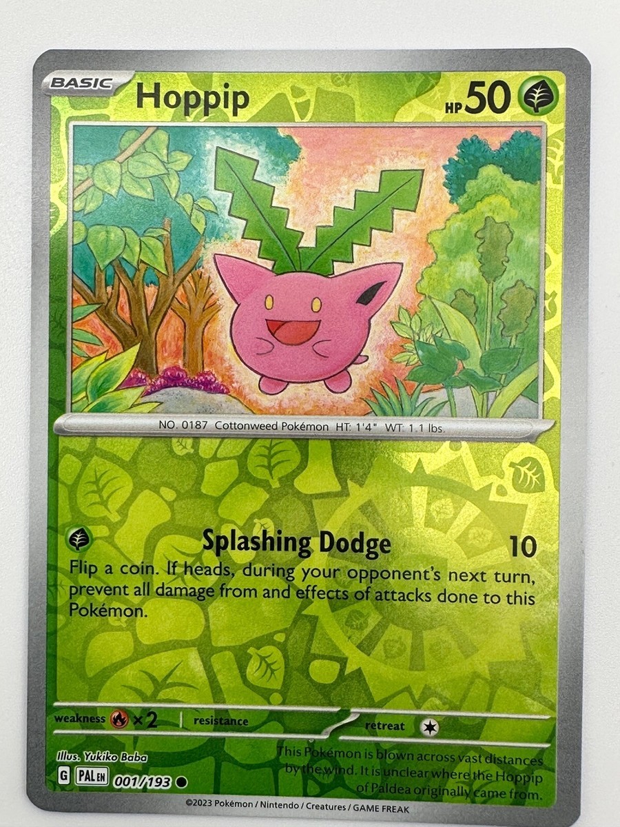 Pokemon TCG Card Paldea Evolved 001/193 Reverse Holo Hoppip | eBay