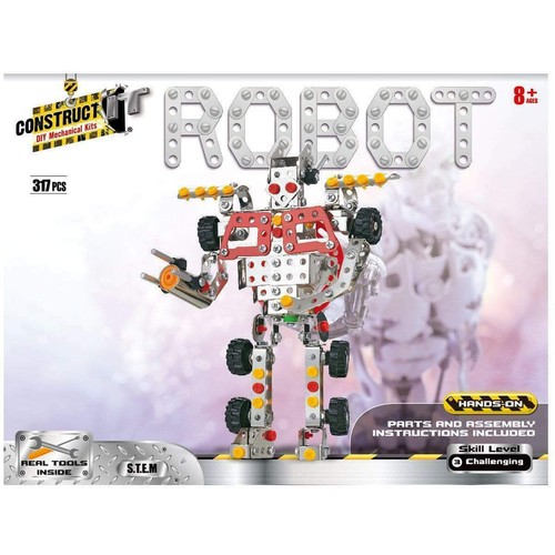 NEW Construct It ROBOT 317 Pcs Mechanical Building Kids Toys - Picture 4 of 5
