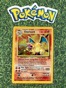 ⭐️ Charizard Holo Base WotC Pokemon card 1st Gen Edition 2 non