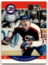 1990-91 #335A Fredrik Olausson ERR EX/NM     ID:43177