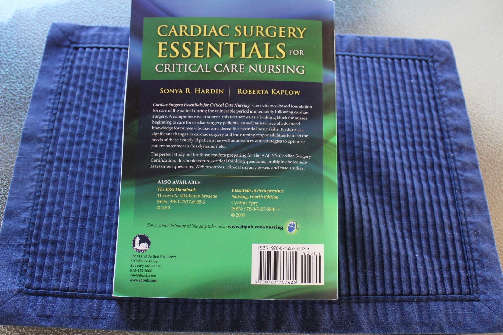 Cardiac Surgery Essentials For Critical Care Nursing By Sonya R Hardin And Roberta Kaplow 2009 Paperback - 