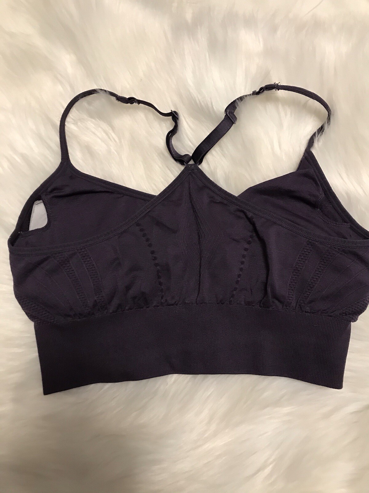 Pro Fit Sports Bra Womens Medium Purple Seamless eBay
