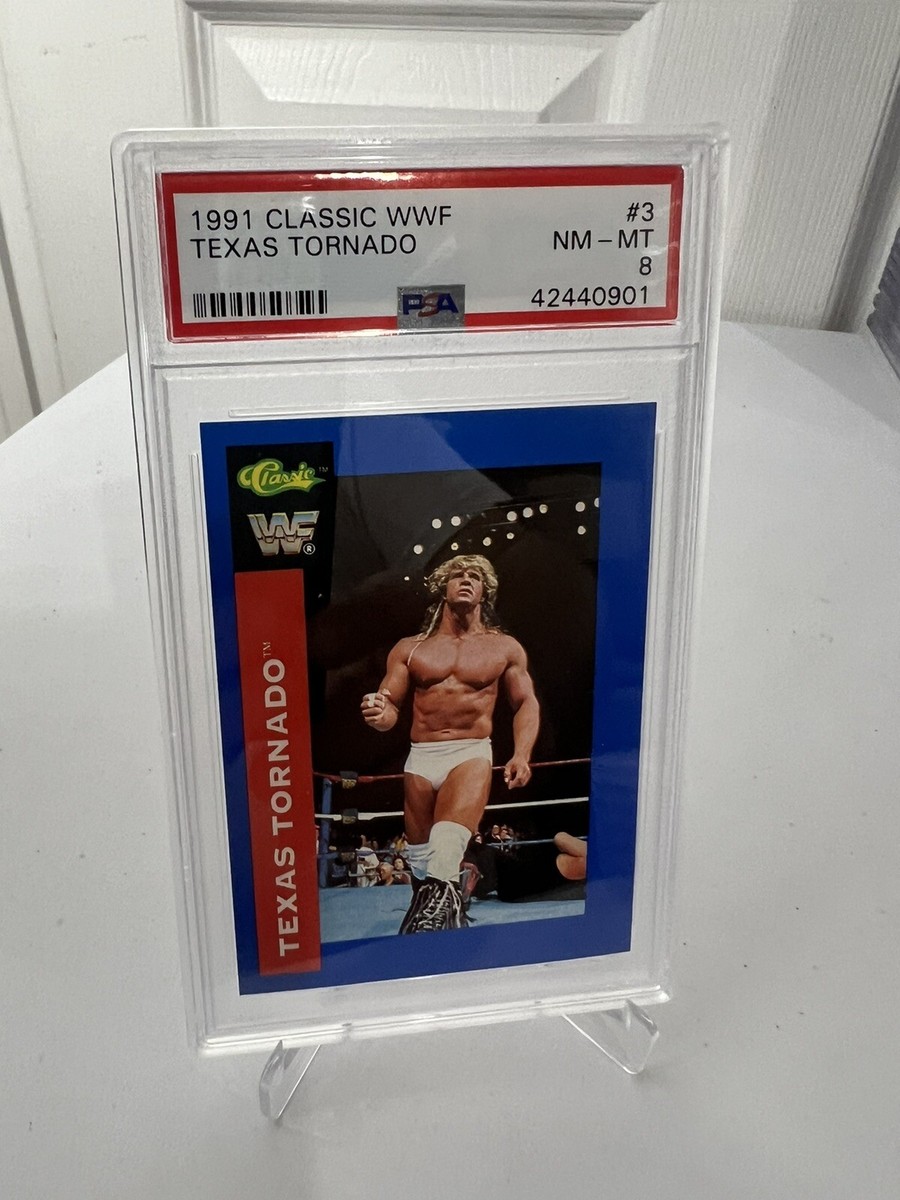 1991 Classic Wwf Texas Tornado Kerry Von Erich #3 Psa 8 Pop 2 The
