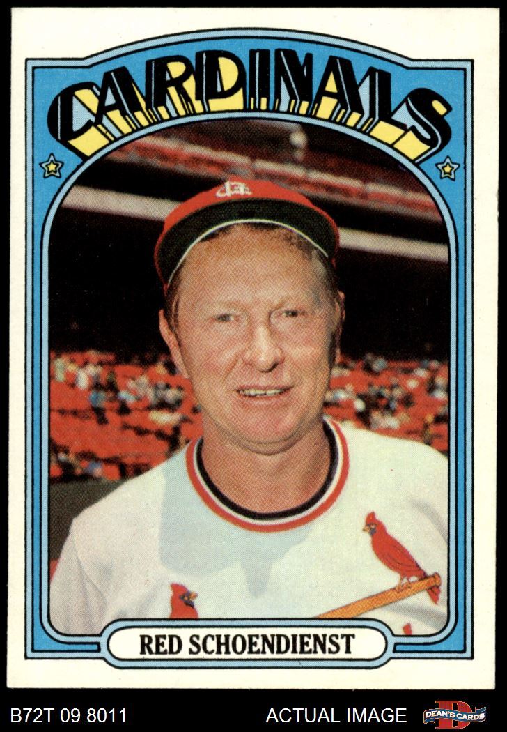 1972 Topps 67 Red Schoendienst Cardinals HOF 8 NM/MT eBay