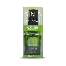 SNS Pro Gelstar Glassy UV Top Coat 0.5oz