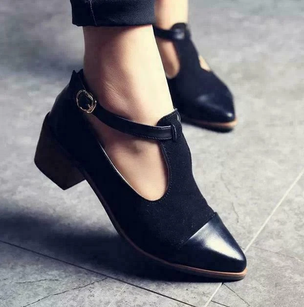 Mid heel t strap hotsell shoes