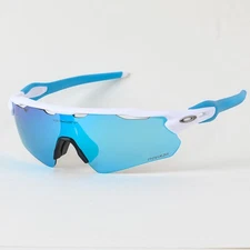 NEW Oakley Radar EV Patn Sunglasses White Frame Blue Prizm Lenses OO9208