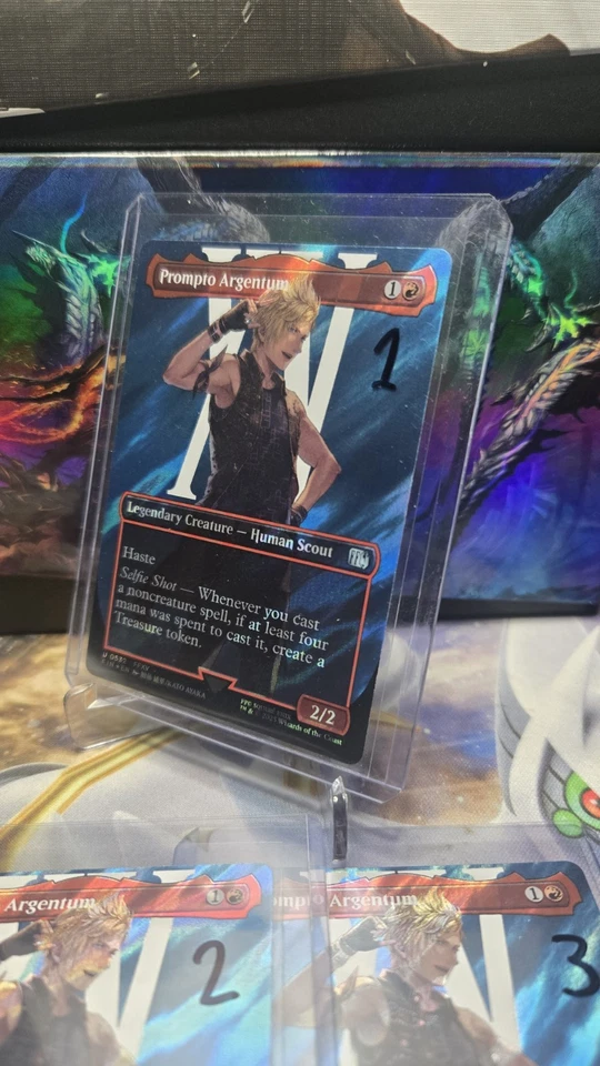 x1 Prompto Argentum #0532 - SURGE FOIL - NM - MTG: Final Fantasy - Uncommon - Image 2 of 4