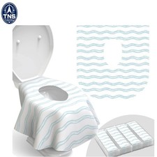 Disposable Toilet Seat Covers Kids Adults 20 Pack Waves Travel Washable