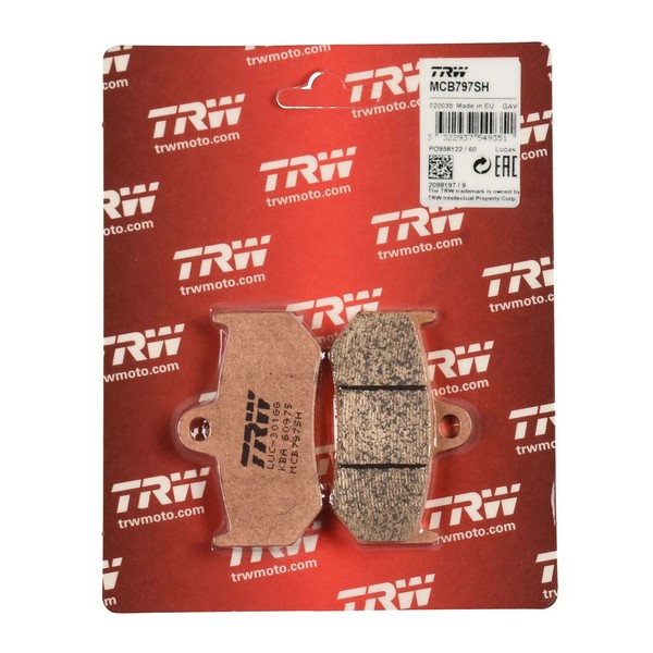 TRW Bremsbelag Sinter Street (FüR: MV Agusta F4 750 S 1+1 F4 01-05 Hinten )-image