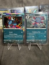 team rockets sneasel 128/182 & Weavile Promo 021 Holo