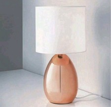 Copper Table Lamp Copper Design Lexy Table Bedside Lamp/Copper-White/33cm