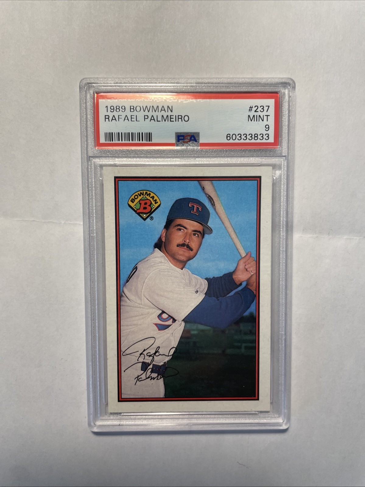 Rafael Palmeiro #237 (Baseball Cards 1989 Bowman) — is it worth grading?