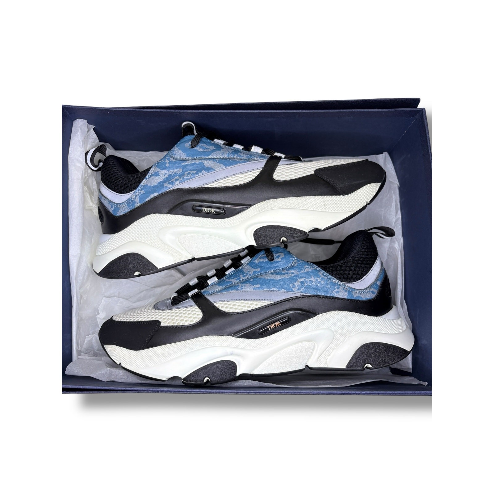 Dior B22 Sneaker ‘Blue Reflective / Python’ | Siz… - image 4