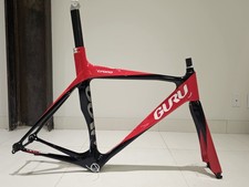Telaio Guru Crono Carbon Triathlon 53 cm nero/rosso + forcella Easton EC90 Aero NUOVO