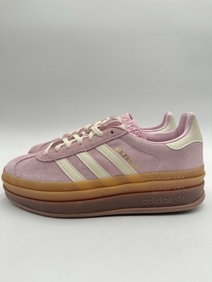 Adidas Women's Gazelle Bold Originals Size 7.5 Pink White Gum |JQ7777|