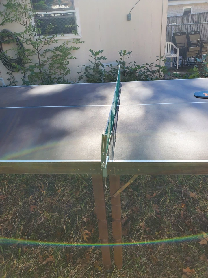 Mesa de Ping Pong Plegable Interior Tenis Mesa de Juego con Abrazadera Red Foto 4 de 4