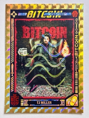 TJ MILLER #22 2026 Bitcoin Trading Cards S4 Simulation BTCTC ORANGE HOLO /210