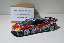 Ferrari 360 Modena #62   BBR/Project 43  1:43 Model  2001 Silverstone  PJ271 BIN