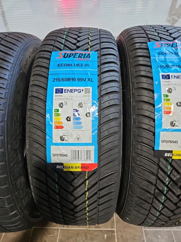 KIT 4 PNEUMATICI AUTO SUPERIA 4S 215/60 R 16 99V XL GOMME 4 STAGIONI NUOVE 2025 - Immagine 3 di 4