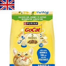 10kg Herring & Tuna Granule Cat Food - Supports Digestion & Dental Health 4.40 per kilo