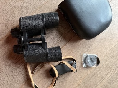 Fernglas Carl Zeiss Jena DDR 7x50 W Leder Tasche Vintage