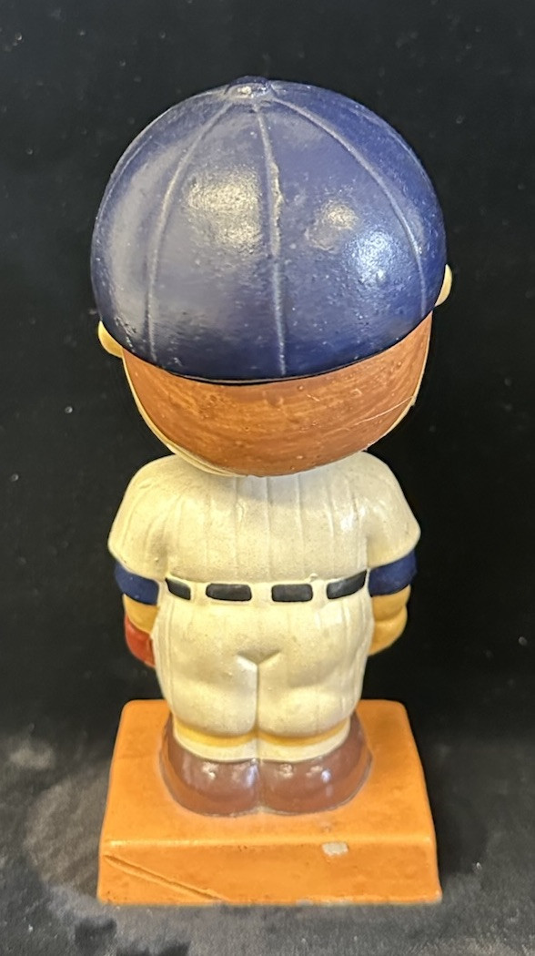 Early 1960's New York Yankees Ceramic Bobble Head - Orange Square
