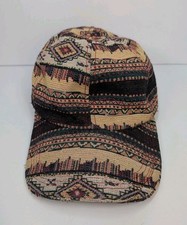 Unisex Vintage 90s Tribal Aztec Tapestry Baseball Hat Adjustable Strapback Cap