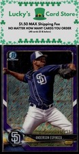2018 Bowman Chrome #BCP220 Anderson Espinoza Purple Shimmer Refractor #/655