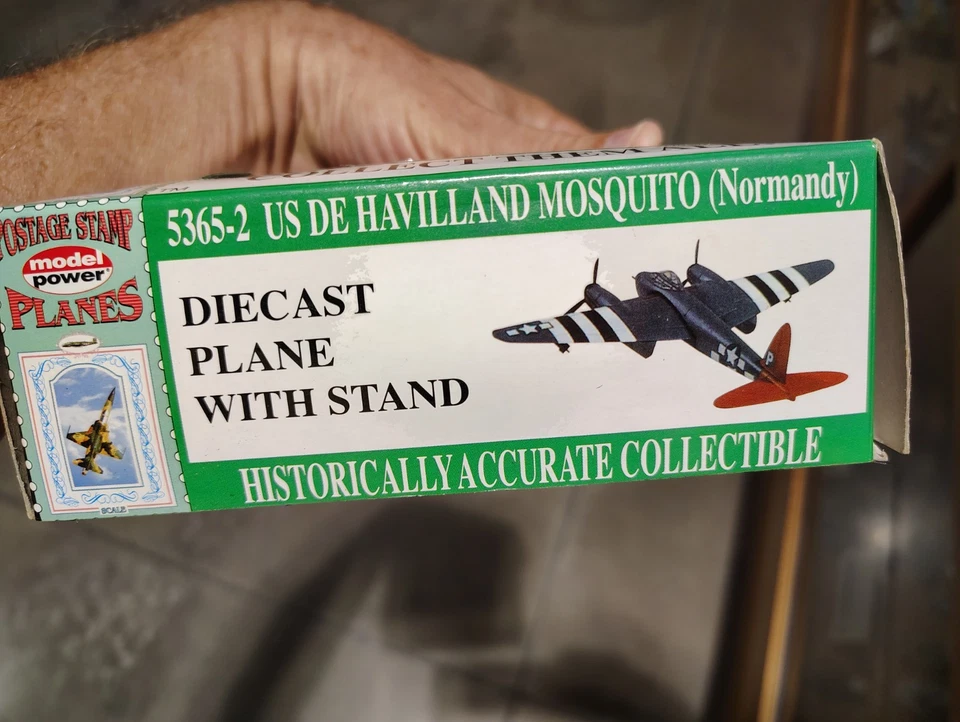 Model Power Postage Stamp Planes 5365-2 US De Havilland Mosquito - Normandy - Image 2 of 4