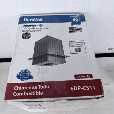 DuraVent DuraPlus 6DP-CS11 Chimney 6in. 11in.Square Ceiling Support Box *