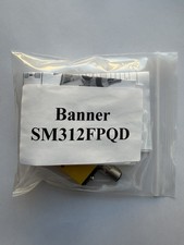 Banner Photoelectric Mini Beam Sensor SM312FPQD Lot of 2 NOS
