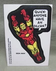 New Listing1976 IRON MAN STICKER Topps vintage Marvel Super Heroes comic book card