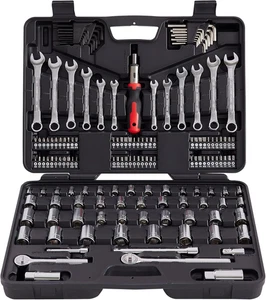 161-Piece Ensemble d'outils mécaniques - Kit de clé de socket complet pour la maison & Automatique