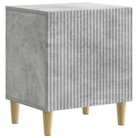 Nachttisch Betongrau 43 X 34,5 X 50 Cm Holzwerkstoff Sideboard Beistelltisch