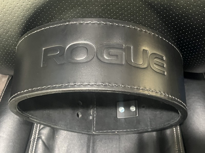 Rogue Black Leather 13mm 4” Lever Belt XS