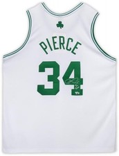 Framed Paul Pierce Celtics Signed White Mitchell & Ness Authentic Jersey w/Insc