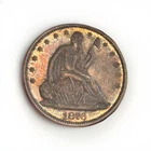 1876-S Liberty Seated Half Dollar *Natural Toning* Semi Proof Like