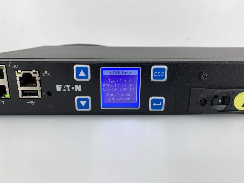 Eaton ePDU G3 Metered Input EMIT05-10 Rackmount 1U 16-Outlet - Image 3 of 4