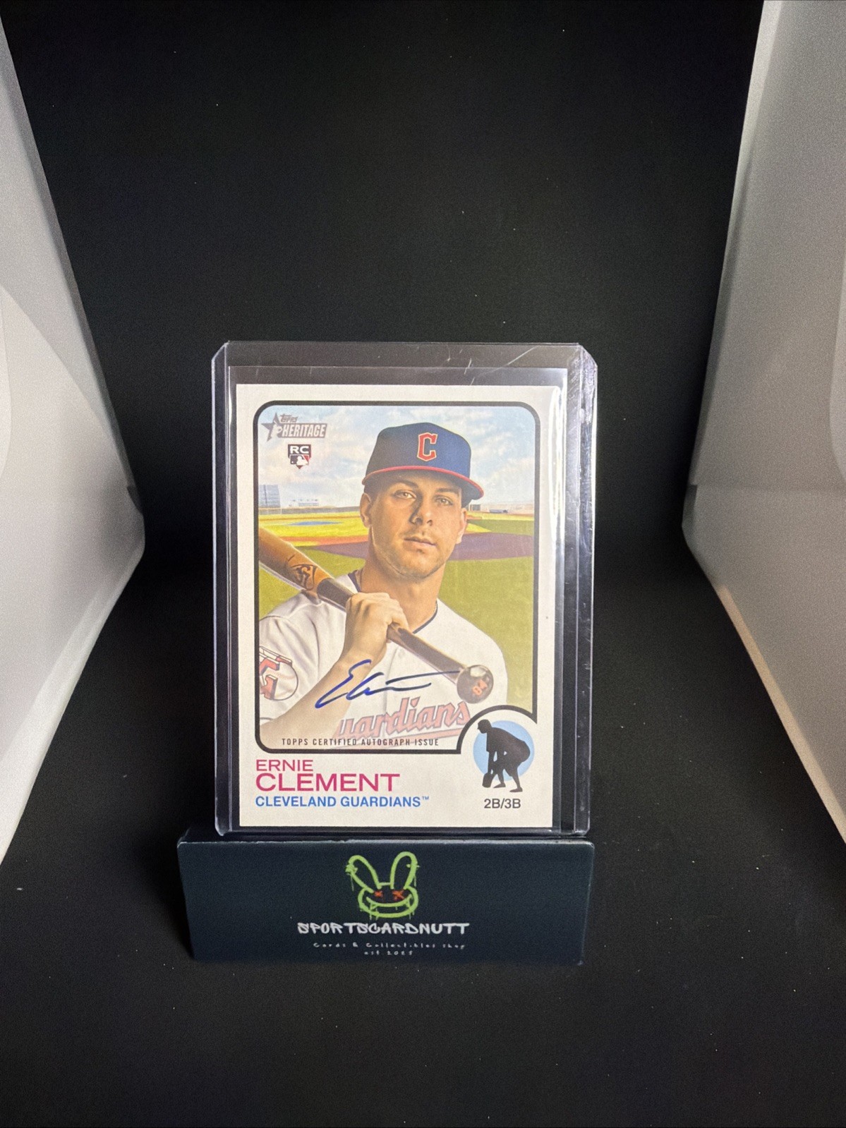 2022 Topps Heritage - Real One Autographs Ernie Clement #ROA-EC (AU, RC)
