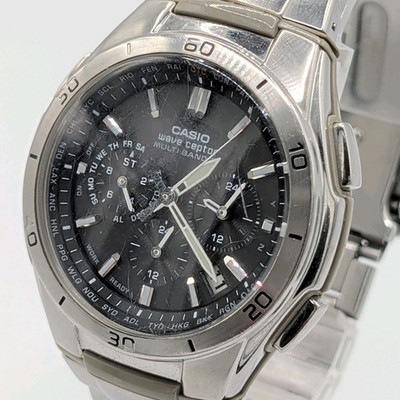 Casio Wave Ceptor WVQ M410 Watch Solar Round Unisex 39mm Wrist 18cm