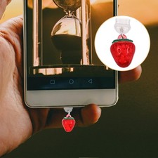 8 Pcs Charm Dust Plug Charging Port Protector Cap Cover Assembly Covers