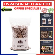 Granulés de bois 100% Hêtre 10L pour Barbecue et Four à Pizza, Pellets de fumage